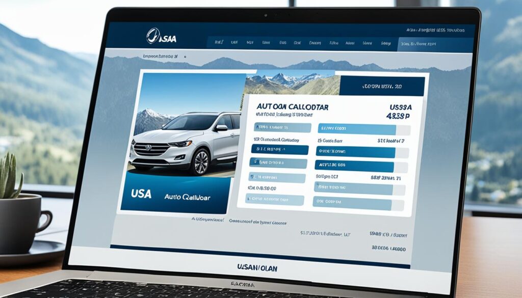 USAA Auto Loan Calculator Utilization